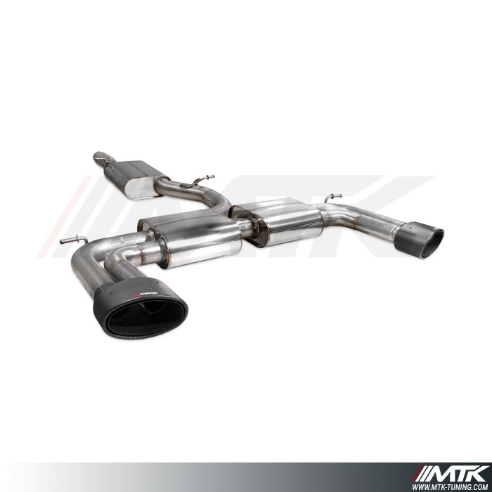 Catback avec silencieux intermédiaire Audi S3 berline 8V